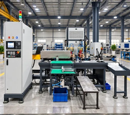 Image of dual induction heating units used by an Induction Hardening Machine Manufacturer in India