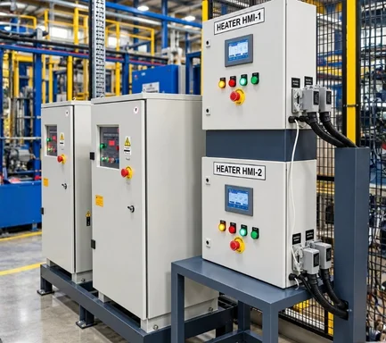 Image of an industrial induction heating and hardening unit manufactured by an Induction Hardening Machine Manufacturer in India