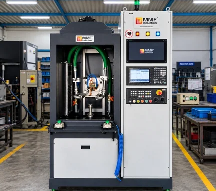 Image of an automated hardening system supplied by an Induction Hardening Machine Manufacturer in India